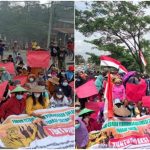 Dapat Intimidasi Oknum Anggota Brimob, Warga Pousu Jaya Konsel Demo di Mako Brimob Sultra