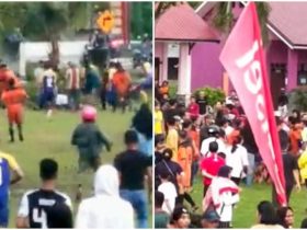 Turnamen Sepak Bola di Uepai Ricuh, Pemain dan Penonton Bentrok