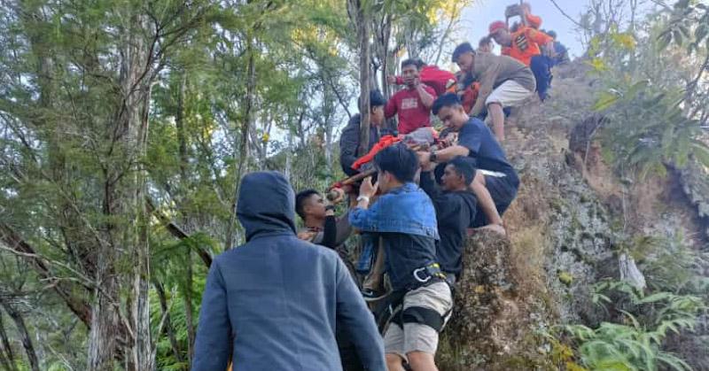 Pendaki Yang Hilang Digunung Popalia Ditemukan Selamat dengan Tubuh Memar