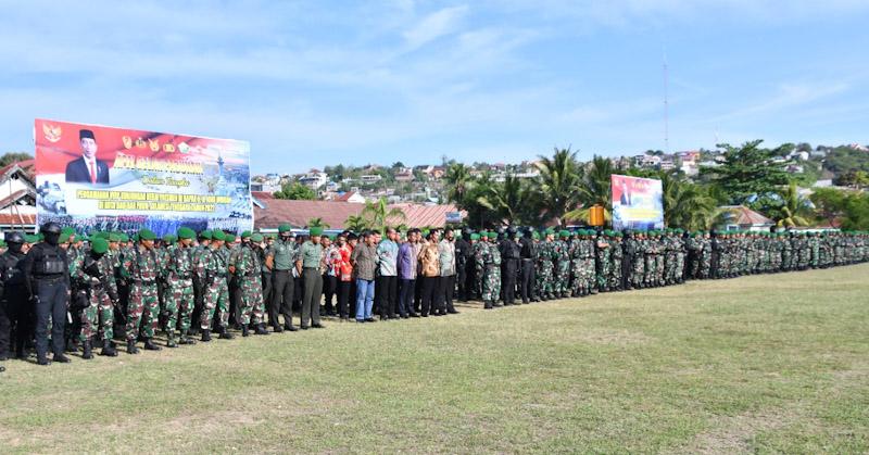 2.506 Personel Gabungan TNI Polri Dikerahkan Untuk Mengamankan Kunjungan Presiden RI di Baubau