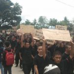 Peringati 3 Tahun Kematian Yusuf Randi, Ratusan Mahasiswa Demo di Mapolda Sultra