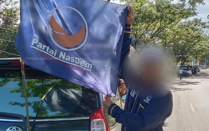 Kibarkan Bendera Partai Politik, Oknum Kadis di Konawe Belum Bersedia Dikonfirmasi