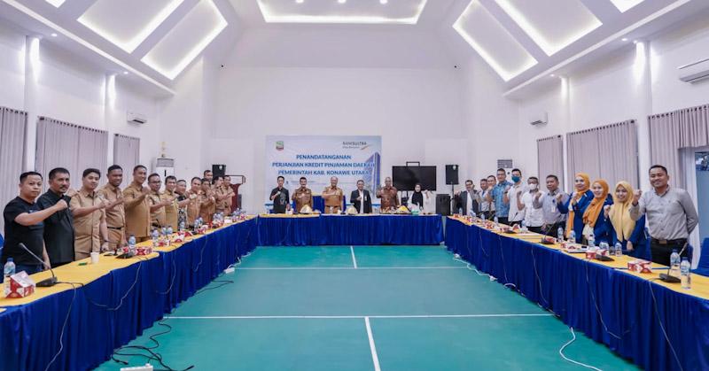 Demi Kemakmuran Ibu Kota Pemda Konut Gandeng Bank Sultra Membangun Infrastruktur