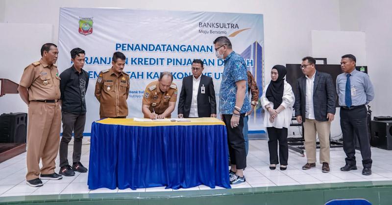 Demi Kemakmuran Ibu Kota Pemda Konut Gandeng Bank Sultra Membangun Infrastruktur