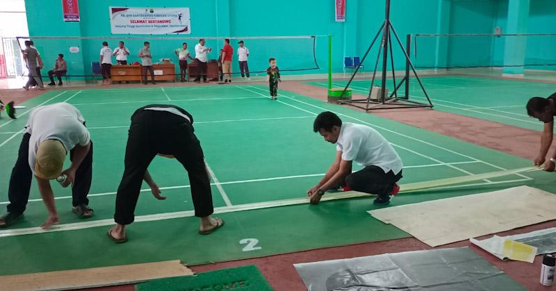 Jelang Turnament Badminton Bupati Konut Cup l Se-Sultra, Sekda, Kapolres, Ketua PBSI Aktif Lakukan Pembenahan