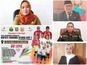 Dinkes Konut, Damkar, DLH, Koperasi Turut Berperan di Turnament Badminton Bupati Konut Cup l