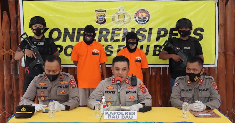 Polres Baubau Bekuk Dua Pelaku Penganiayaan di Kecamatan Murhum