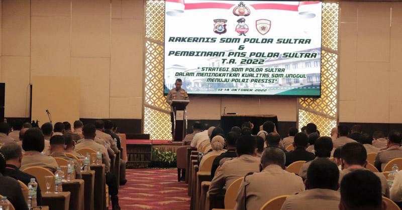 Wujudkan Pelayanan Presisi, SDM Polda Sultra Gelar Rakernis