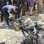 Motor Mahasiswa Tehnik UHO Kendari Hangus Terbakar di Halaman Parkiran