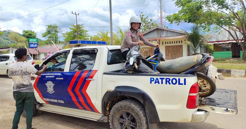 Operasi Zebra Anoa, Satlantas Polres Konut Tilang Pengendara, Motornya Diangkut