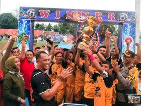 Taklukkan Kecamatan Anggaberi 3-2, Kecamatan Tongauna Juara Bupati Cup Tiga
