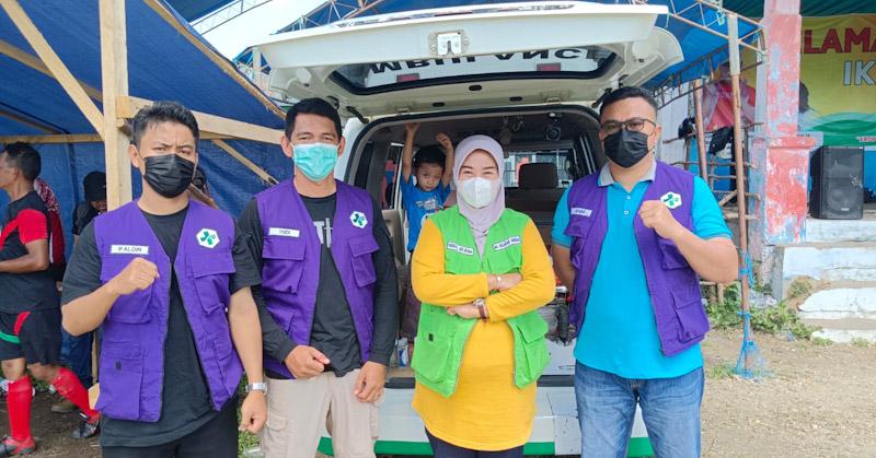 Tim Medis Dinkes Konut Aktif Lakukan Pelayanan Selama Kegiatan IKA SMANWA