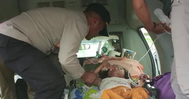 Dua Anak Penderita Gizi Buruk di Konawe Dapat Bantuan dari Kapolsek Routa