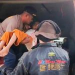 Kapolsek Routa Bawa Anak Penderita Gizi Buruk Saat Dirujuk ke RS Konawe
