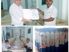 Kadin Konawe Bantu 50 Tabung Oksigen dan Regulator untuk RSUD Konawe