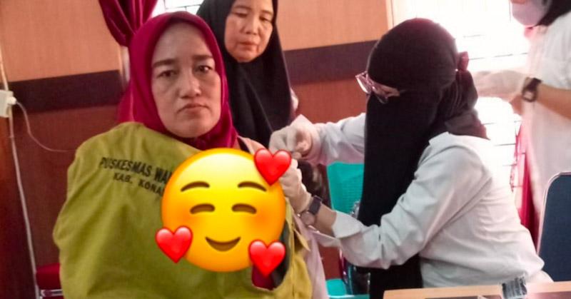 Nakes Dinkes Konut Divaksin Boster, Nurjannah: Untuk Pelayanan Kesehatan Masyarakat