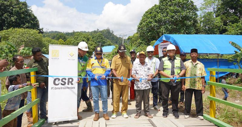 2 Tahun Rusak, PT GKP Akhirnya Resmikan Jembatan di Wawonii