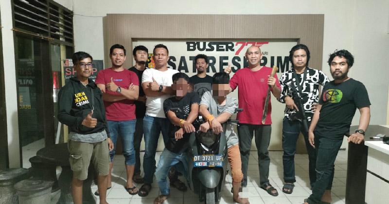 Dua Orang Begal Dibekuk Polresta Kendari, Satu Pelaku Tenaga Honorer Kebersihan