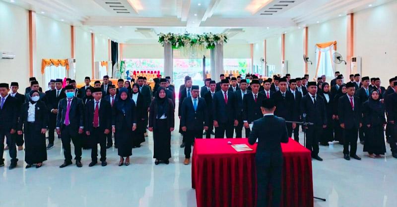 81 Orang Anggota Panwascam se Kabupaten Konawe Resmi Dilantik