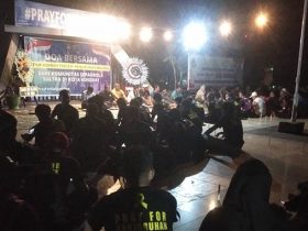 Polresta Kendari Bersama Komunitas Sepak Bola di Gelar Doa Bersama untuk Korban Kanjuruhan Malang