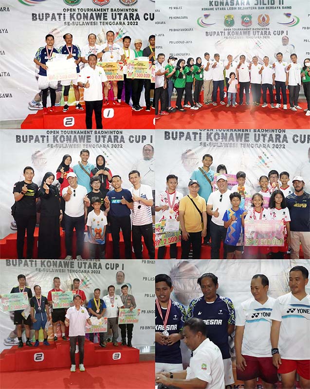 Sukses Gelar Invet Besar Pertama di Sultra, PBSI Provinsi Nobatkan Konut Tuan Rumah Kejurprov Badminton