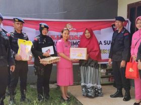 Brimob Polda Sultra Anjangsana ke Purnawirawan dan Warakawuri
