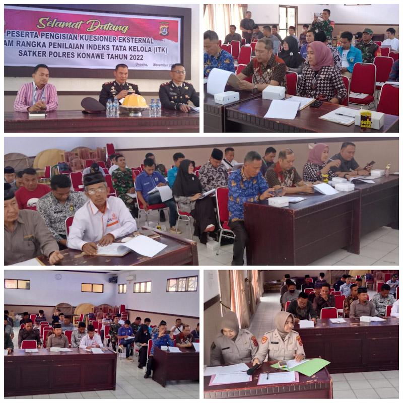 Wujudkan Polri Profesional, Polres Konawe Gelar Survey ITK