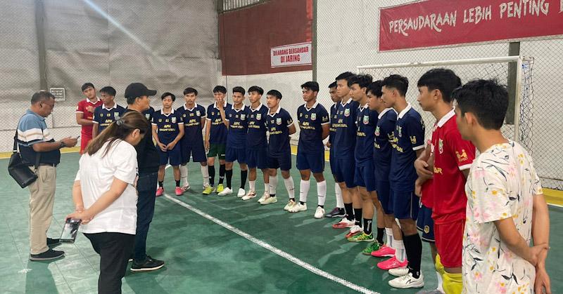 Siap Berlaga Diporprov, Kabag Umum Konut Sejahterakan Atlet Futsal Mulai Makanan Sampai Uang Saku, KONI Apresiasi 