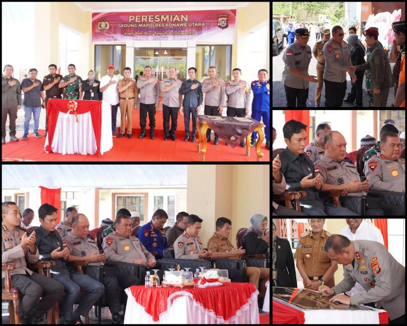 Puji Gedung Baru Polres Konut Yang Megah Dan Moderen, Kapolda Sultra Ucapkan Terimakasih Kerjasama Pemda