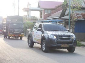 Pastikan Keamanan Venue Cabor dan Pemondokan Atlet Porprov XIV, Polres Baubau Gelar Patroli
