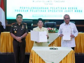 Latih Operator Jahit Muda, IAD Kejati Sultra Teken MOU dengan BPVP