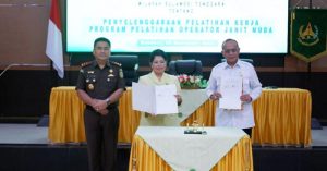 Latih Operator Jahit Muda, IAD Kejati Sultra Teken MOU dengan BPVP