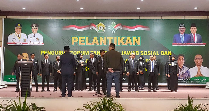 Forum TJSLMBU Sultra Dilantik, Diharapkan Bisa Mensejahterakan Masyarakat