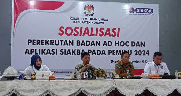 Buka Rekrutmen Badan Ad Hoc PPK dan PPS, KPU Konawe Gunakan Aplikasi SIAKBA