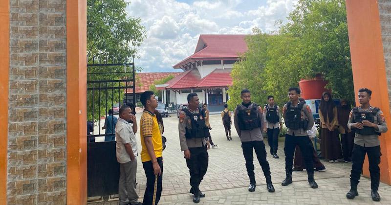 Antisipasi Tawuran Susulan, Polresta Kendari Turunkan 11 Personel Samapta di Sekolah