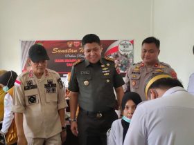 Sinergitas Kodim Konut Dan Tim Kesehatan Sukses Laksanakan Layanan Medis Massal di Hari Juang TNI AD Ke 77