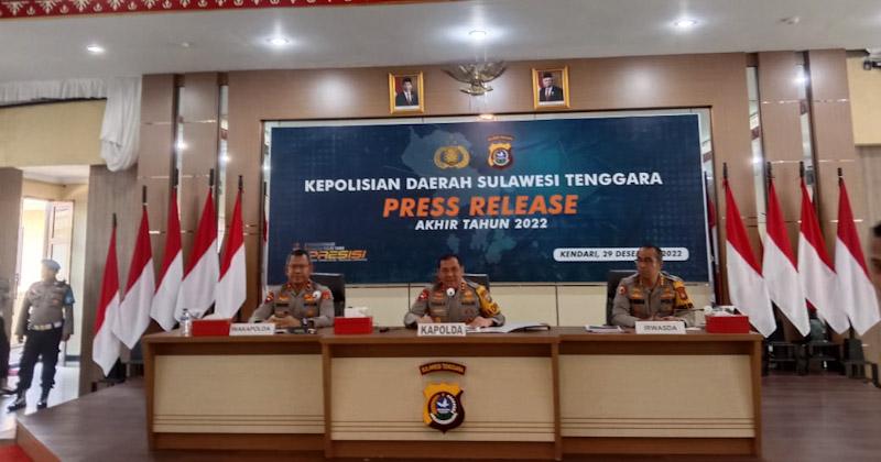 Angka Kejahatan di Sultra Meningkat, Didominasi Kasus Konvensional