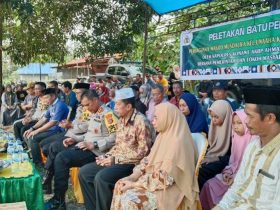Jumat Berkah, Kapolres Konawe Letakan Batu Pertama Pembangunan Masjid Musdalifah Unaaha