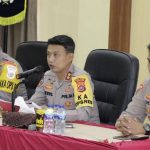 Kapolres Konut, Wakapolres, Dan Kabag Ops Pimpin Konferensi Pers Penanganan Kasus Selama 2022
