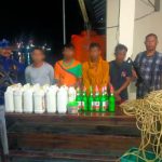 4 Nelayan Pelaku Pengeboman Ikan di Butur Diamankan Petugas Polair Polda Sultra