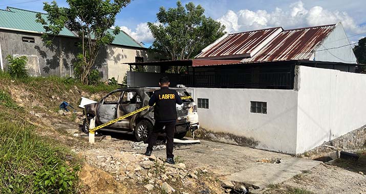 Ungkap Penyebab Kebakaran Mobil Aktivis Tambang, Polresta Kendari Datangkan Tim Labfor