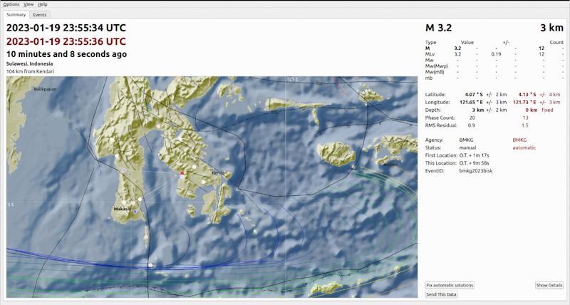 Gempa Bumi Mengguncang Kolaka Dengan Kekuatan 3.2 Magnitudo