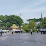 Peringati HBI ke 73, Kantor Imigrasi Kendari Gelar Upacara di Taman Makam Pahlawan.