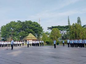 Peringati HBI ke 73, Kantor Imigrasi Kendari Gelar Upacara di Taman Makam Pahlawan.