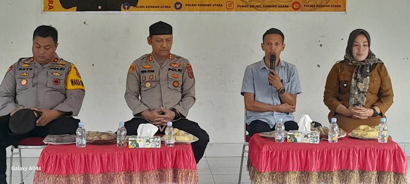 Jumat Curhat, Kapolres Konut Serap Aspirasi Dan Belanja Masalah Warga, Serta Himbauan Menjaga Keamanan Jelang Pilkades