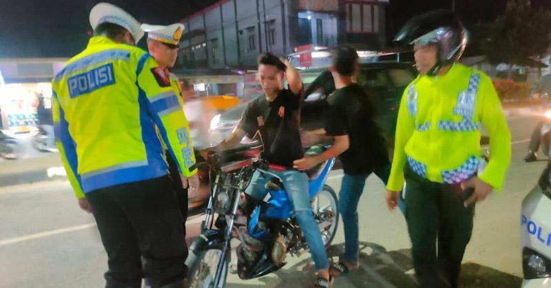 Satlantas Polres Konawe Tertibkan Puluhan Kendaraan Berknalpot Bogar