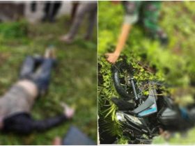 Warga Kadia Dikagetkan Dengan Penemuan Mayat Anggota TNI Di Selokan
