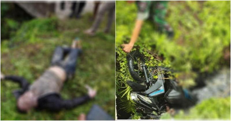 Warga Kadia Dikagetkan Dengan Penemuan Mayat Anggota TNI Di Selokan