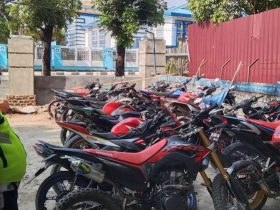 Satlantas Polresta Kendari Amankan 16 Kendaraan Roda Dua Saat Razia Balap Liar