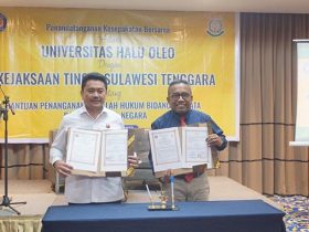Kejati Sultra Bersama UHO Kembali Lakukan Penandatanganan Bantuan Penanganan Masalah Hukum